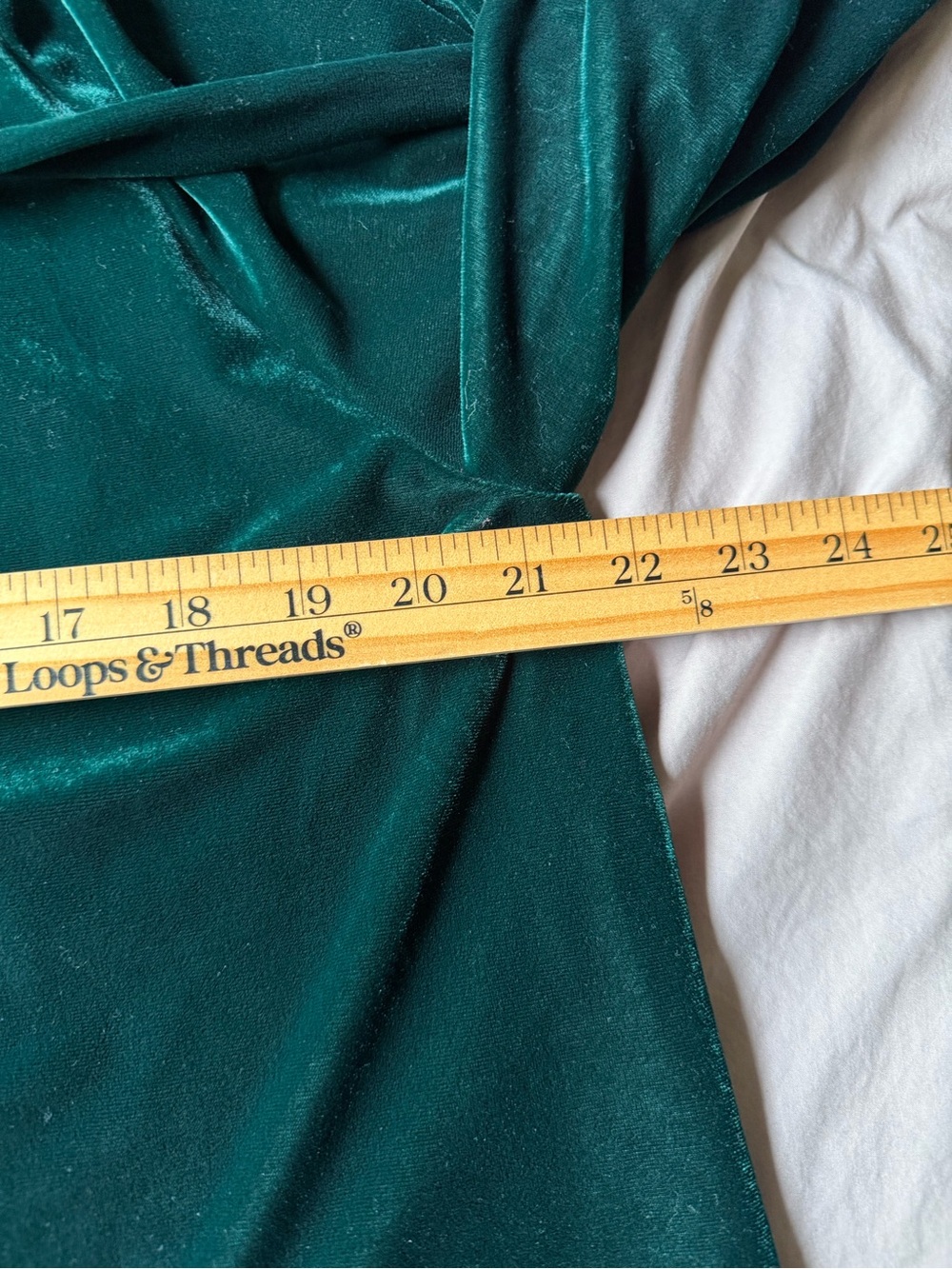 NEW Lauren Ralph Lauren Green Velvet Top Tie Neck Puff Sleeve Romantic Poet XL - Picture 6 of 9